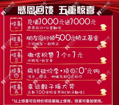 重庆齐美口腔周年庆活动详情 重庆齐美口腔周年庆活动详情
