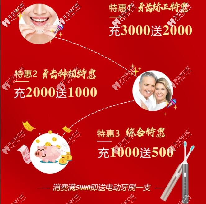 暑期德博牙科暑期充值就送活动 暑期德博牙科暑期充值就送活动