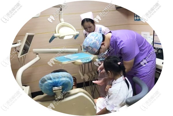 盛康苑齿科的儿牙治疗过程图