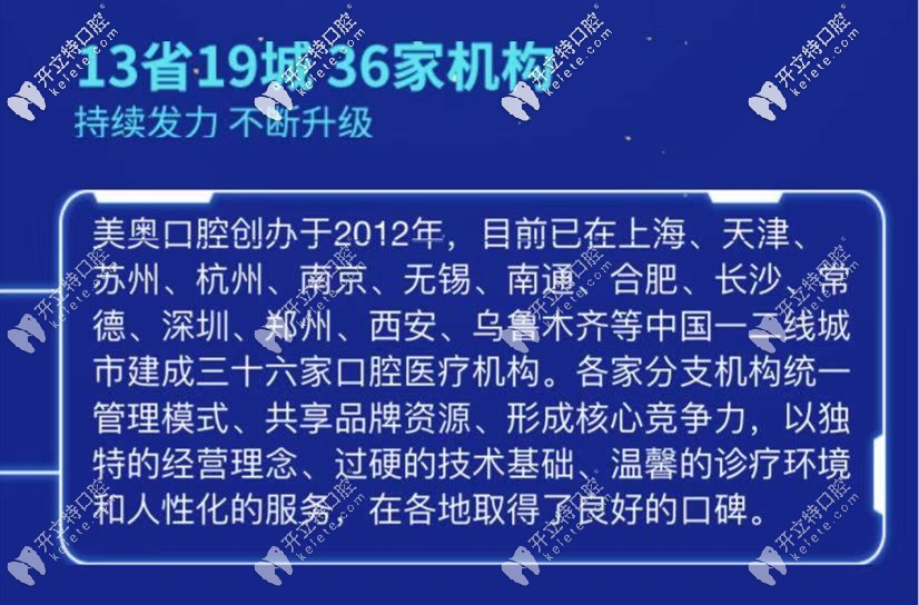 美奥口腔连锁机构图 美奥口腔连锁机构图