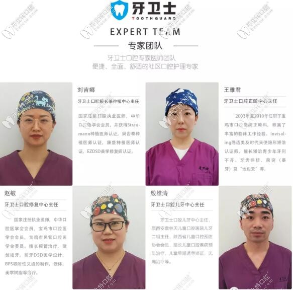 宝鸡牙卫士口腔医生队伍 宝鸡牙卫士口腔医生队伍