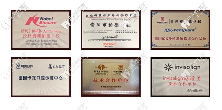 贵阳柏德口腔的荣誉 贵阳柏德口腔的荣誉