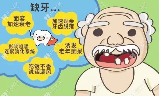 长期缺牙的危害 长期缺牙的危害